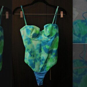 NWT Blue/Green Bodysuit from Zara Bolggers Fav!